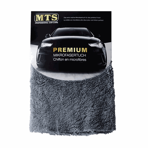 MTS Premium Mikrofasertuch, Grau, 40 x 40 cm